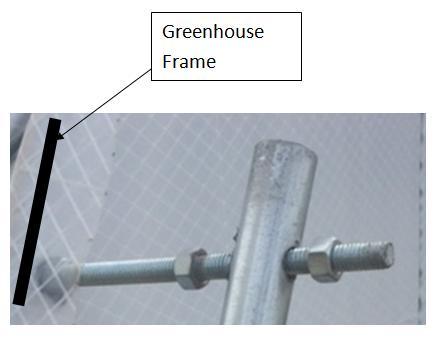 Once you have the plastic over the frame stretch it tight and even it out. Now that it is evened out you should use the wiggle wire to lock it in place on one side of the structure.
