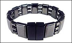 50 DMC-ES1266: Black Epoxy with Shell Double Magnetic Clasp, (2