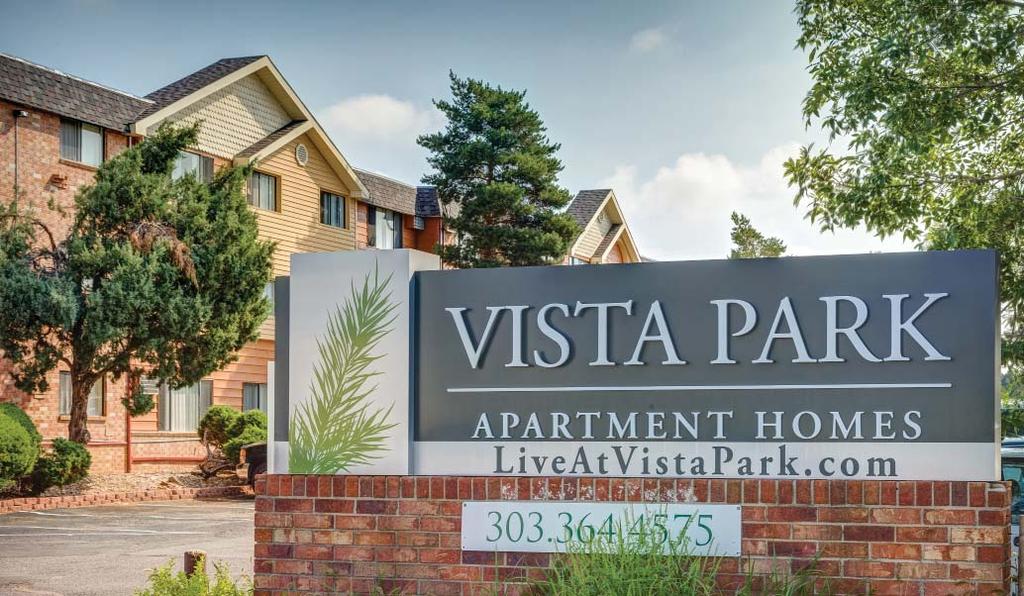 INVESTMENT CASE STUDY VISTA PARK Aurora, Colorado 283 Units Built in 1973 Date Acquired: August-14 Date Sold: January-18 Purchase