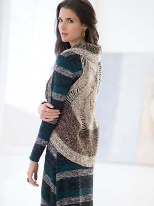 Wool gives this crocheted spiral vest a very bohemian and
