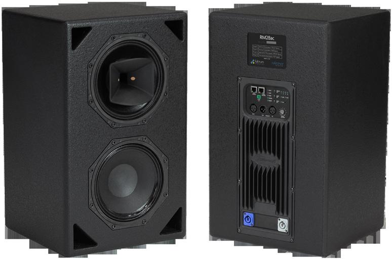 RM28ac Self-Powered Dual 8 inch Coaxial Reference Monitor Performance Specifications 1 Operating Mode Self-Powered, w/ On-Board DSP Operating Range 2 40 Hz to 24 khz Nominal Beamwidth (rotatable) 90