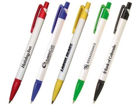 11. WOW Click Pen (Hub) Minimum order 500 Pieces - $.32 each Imprint Area - 1-3/4 x 3/4" The name of this pen is pretty self-explanatory!