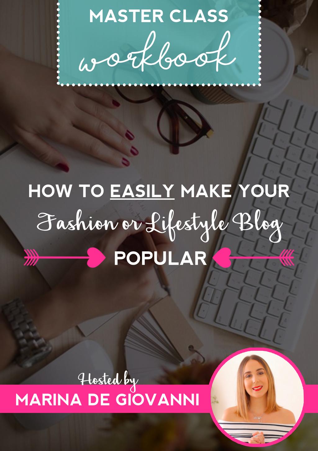 WORKBOOK: HOW TO EASILY MAKE YOUR FASHION OR