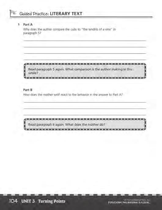 Lesson 1 Guided Practice Pages 104, 105, and 106 