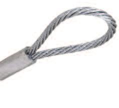DobyGrip Wire Rope Accessories Wire with Loop end A DobyGrip comes supplied with all wires. Galvanised steel construction with a standard 7x7 strands.