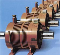 Spring actuated pneumatically, hydraulically or