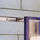 provide a brace for wall-mounted toilets that have smaller contact surfaces.