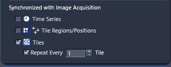 To speed up acquisition, select Region/Position and choose to skip positions or regions.
