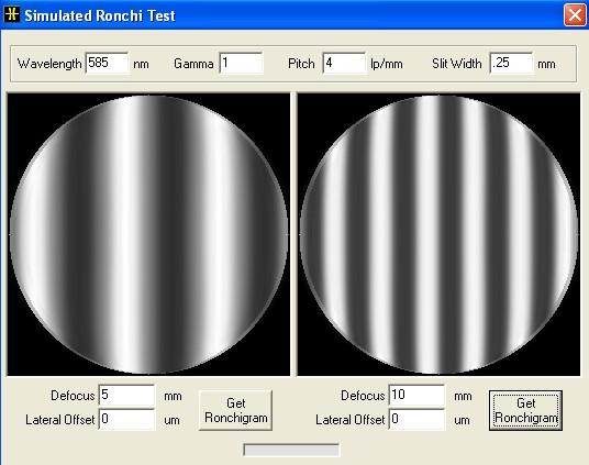 Figure 10: The image on the left is what you will see if the focus is off by about 5mm (or the primary to secondary is off 0.66 mm).