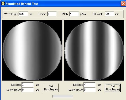 Figure 9: The image on the left is what you will see if the focus is off by about 2 mm (or the primary to secondary is