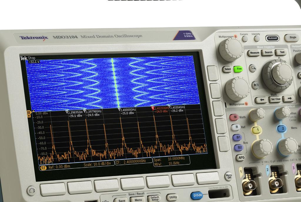 17 A Window into the Frequency Domain Basic oscilloscopes often include an FFT