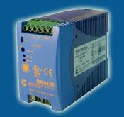 AC/DC DIN Rail mountable power supply DRA100 Features: AC/DC DIN Rail mountable power supply Universal input 90~264VAC High efficiency up to 88% Short circuit protection Internal input filter 3 years