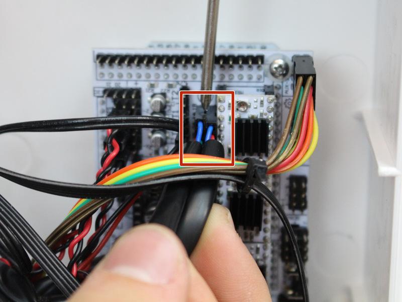 Locate the Z Axis stepper motor