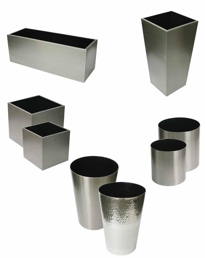 Stainless Steel Planters 28 x 10 x 10 Trough 067151299257 29925 304 Stainless 28.00 x 10.00 x 10.00 h CPQ: 1 14 x 29.5 Square Taper 067151297352 29735 304 Stainless 14.00 x 14.00 x 30.