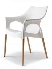 80 Diva Chair Natural Linen & Transparent