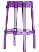 Violet (PVL), Transparent (PTR) Also available as a low stool