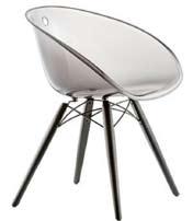 79 Gliss Chair Wood Legs White (PBI), Sand (PSA),