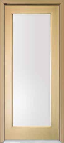 Frosted (Show w/pear Glass) EN12/FC12 Size Optios Widths: 2/8, 2/10, 3/0 Height: 6/8 (Show w/frosted Glass) Pear Door & Frame Optios Madero s Cotempra Series woodgrai textured fiberglass doors ad