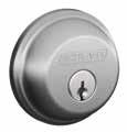 Step 2: Choose Your Lockig Hardware Cylidrical Deadbolt (B60) $ Cylidrical deadlock Available Fiishes: Ati-pick shield protects agaist hammer ad