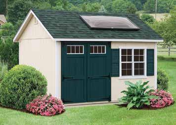 8x8 gable vents long heavy-duty hinges with ice box latch 2 - aluminum windows or 12-lite wood with shutters vented soffit diamond door plate 12'x20' A-Frame Deluxe Pine board and batten stained soy