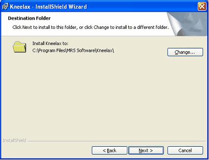 Choose the install folder and click the <Next> button.