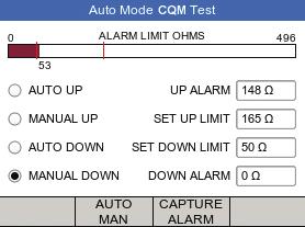 Figure 11: CQM test screen on Rigel Uni-Therm this might lead to exposure to conductive parts and possible injury.