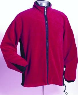 polar fleece, heavy duty zippered right chest pocket with mesh pouch standup collar zip with