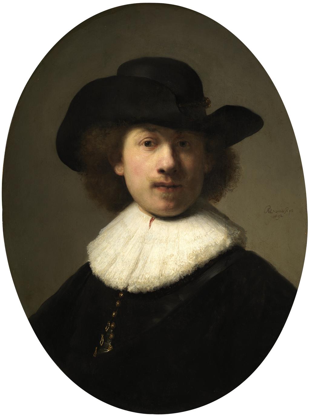 Page 3 of 10 This image of the young Rembrandt van Rijn, proud in bearing as he Comparative Figures gazes directly out at the viewer from within an oval framing device, is not easily forgotten.