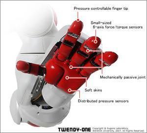 Robots Sensing Humans Tactile sensing Added benefit of robot safety Finely tuned control system