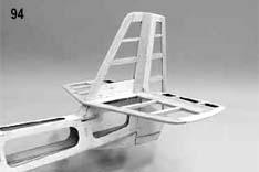 Make sure it lines up with the aft end of the model so that the rudder will fit properly.