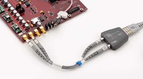 5 mm or SMA cables to make a differential measurement on a single oscilloscope channel. Order N5448A 2.
