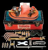 The Tesuco oxygen / acetylene and oxygen / LPG gas kits have been designed to include the equipment needed for the majority of welding, brazing and cutting work.