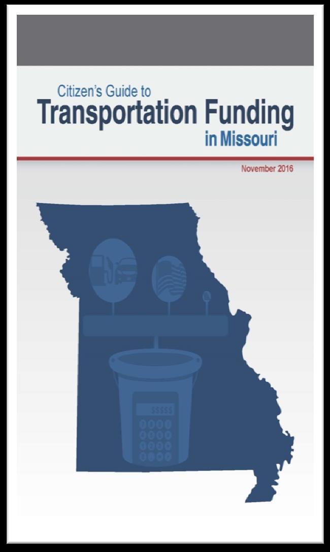 Missouri s Transportation System at a Glance Missouri s transportation system is the nation s seventh largest It safely and reliably connects: People with jobs and