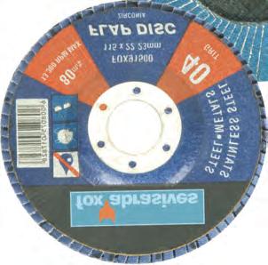 Flap Discs are manufactured with a higher grade fibre backing and