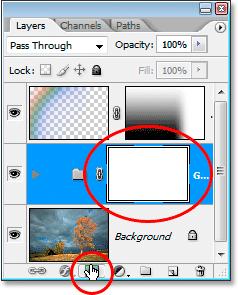 the Layers palette. Then press Ctrl+G (Win) / Command+G (Mac) to place the two layers into a group.