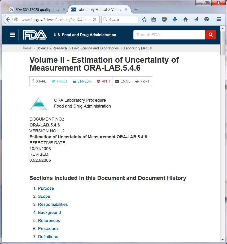 FDA Policies and SOPs Includes