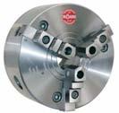 Short resetting times by simple shifting or exchanging complete sets of jaws. High true-running accuracy. Key-ar Three-Jaw Lathe Chucks 6405 Spare jaws see cat.-no. 6440-6443.