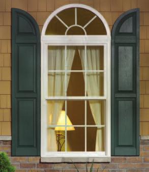 HARDWARE OPTIONS INCLUDED PAINTABLE EXTERIOR FINISH SHUTTERS ARE AVAILABLE IN MORE THAN 50 STANDARD SIZES CUSTOM SIZES ALSO AVAILABLE DETAILED, REALISTIC WOODGRAIN AVAILABLE IN 17 COLORS AND 700+