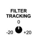 SETTING THE FILTER TRACKING CONTROL The FILTER TRACKING control adjusts the relationship between the sensitivity of the Dynamic Filter and the Expander.