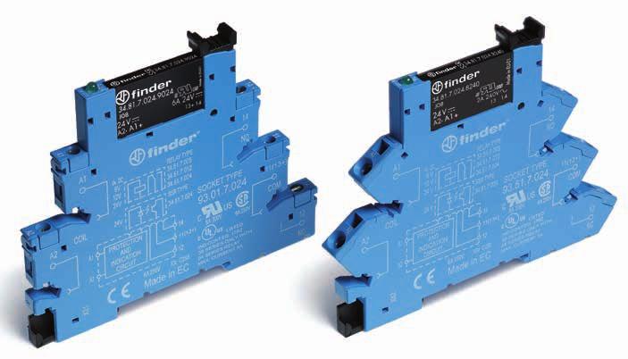 38 38 Relay interface modules - Single output SSR Single output - solid state relay interface modules, 6.2 mm wide.