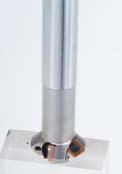 A smaller tool diameter means faster spindle speeds.