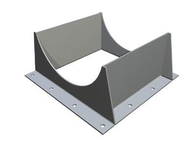Trough Covers Trough Covers are sheared and formed from gauge steel to fit over angle and formed flange troughs. Trough covers provide personnel protection and contain bulk materials being conveyed.