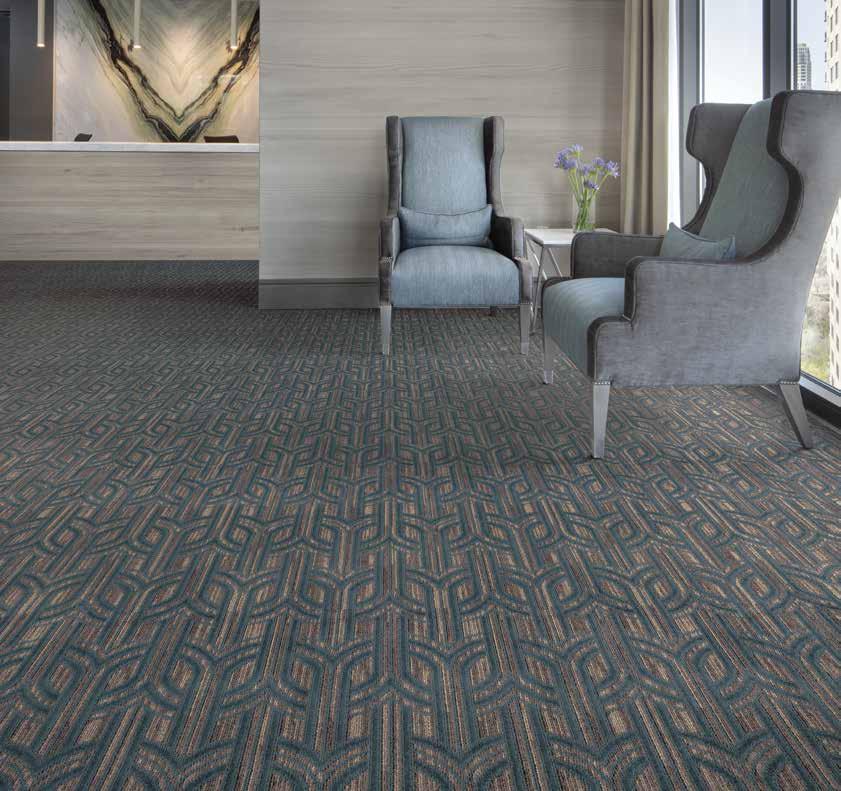 FITZGERALD BROADLOOM - Bach 33117 Construction Tip-Sheared Patterned Loop Pile thickness 0.118 (3.
