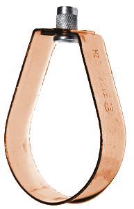90 2.18 5.61 6.46 8.23 SWIVEL RING HANGER COPPER PLATED A 250 C ROD SIZE CARTON QTY. 8820457 3/8" 1/2" 100 1.54 8820910 3/8" 3/4" 100 1.54 8820929 3/8" 1" 100 1.66 8820996 3/8" 1 1/4" 100 1.