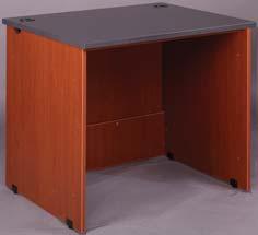 Circulation Desk Stations Require specification of separate continuous overlay top for cabinet
