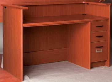 60 Right Hand Drawers Top Includes 2 Grommets Oxford II 70182 Bradford 70882 Single Pedestal Desk