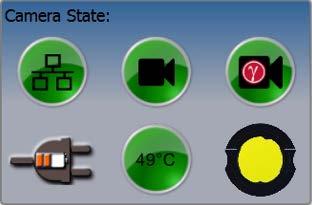 ipix Status Screen Status tag turns red and or orange in case of problem Visible Camera Status