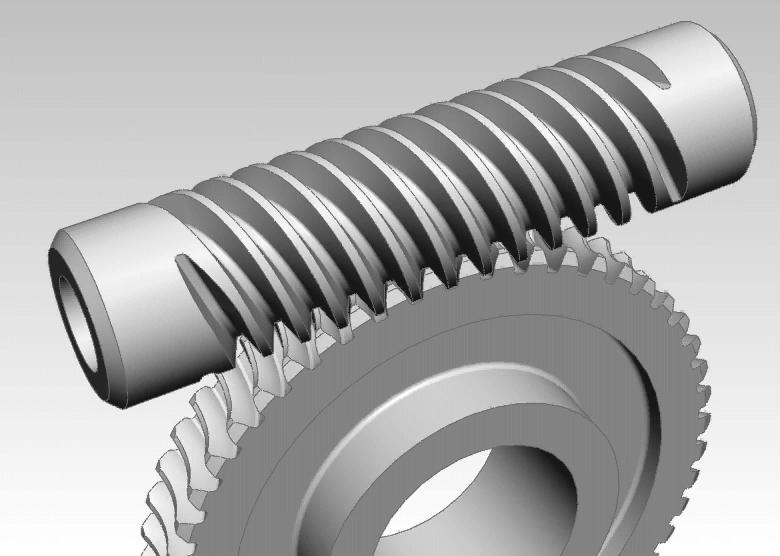4-start worm and wheel Worm gears resemble screws. A worm gear is usually meshed with an ordinary looking, disk-shaped gear, which is called the gear, wheel, or worm wheel.
