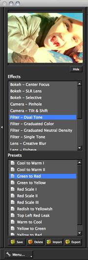 Presets & Effects Presets are a great way to speed up and simplify the whole process of using Topaz Lens Effects Presets are set previews with previously defined settings that you can recall and