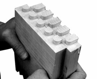 that used for half-blind dovetails) to provide deeper pins and tails (Fig. 24A). The procedure is the same as that for a normal half-blind dovetail.